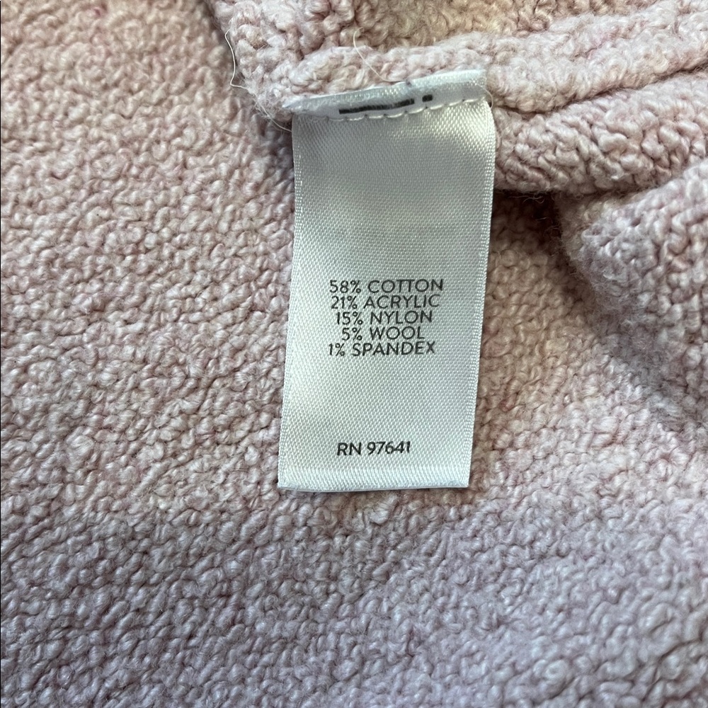 Relaxed Hooded Knit Pullover in Dusty Pink - Picture 10 of 11